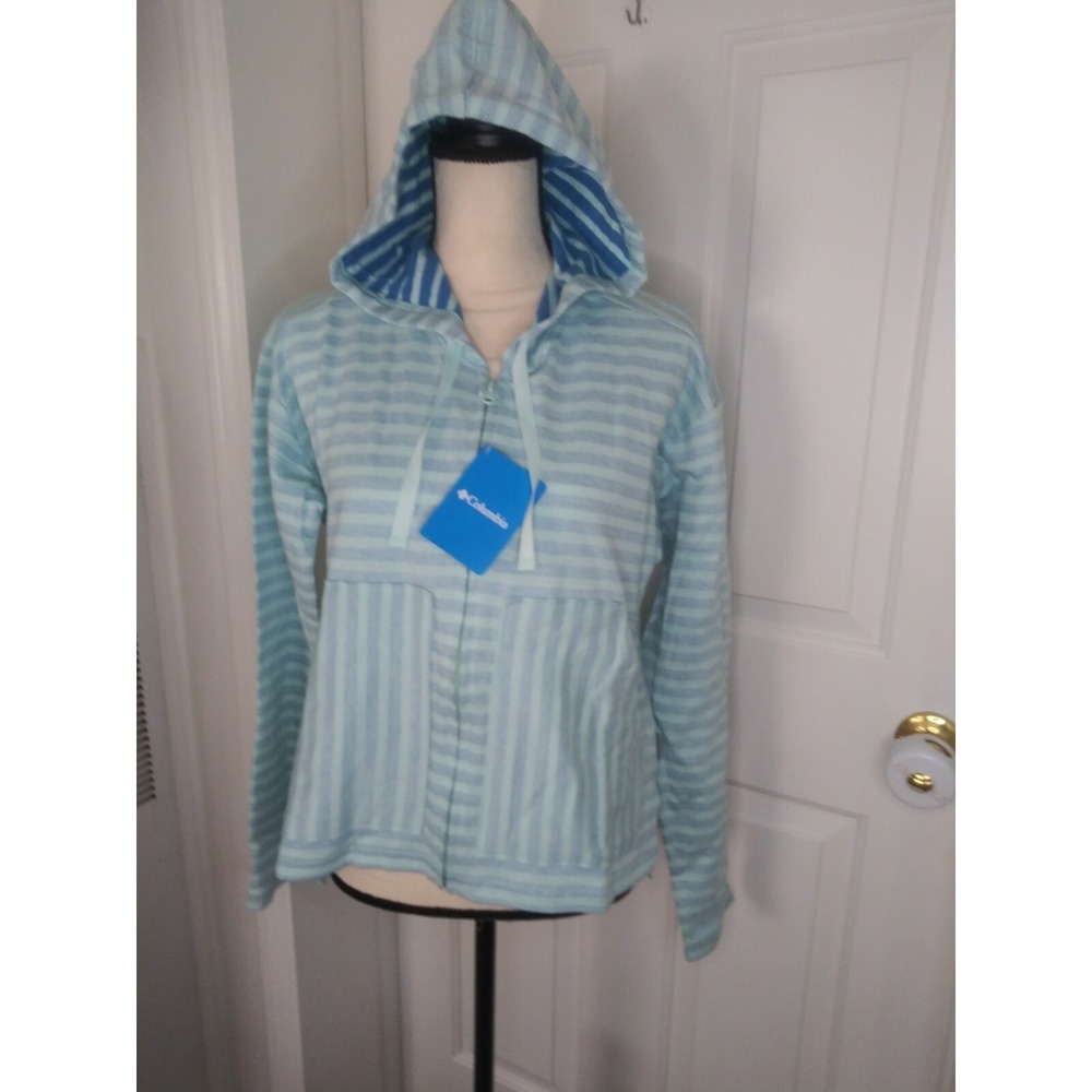 Columbia Womens M Melody Spring Jacket Hoodie Full Zip Long Sleeve Sweater Fleec